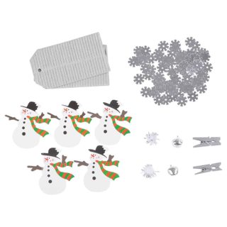 Set Papeterie Noël 20 Pièces  Christmas  16cm Argent