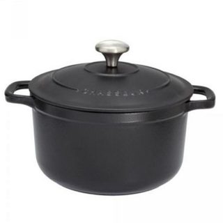 Cocotte ronde fonte émaillée 20cm noir - PUC472001
