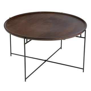 Table Basse en Bois  Randy  80cm Marron