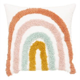 Coussin Enfant  Arc-en-Ciel  38x38cm Multicolore