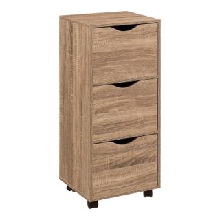 Tour de Rangement  3 Tiroirs  80cm Naturel
