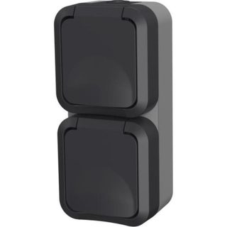 Double prise - QUARX - Aqua Pro - Extérieure, verticale, IP55, 250V, 16A