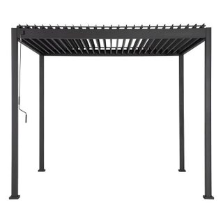 Hespéride Pergola bioclimatique "Evora" 4 x 3m en aluminium Graphite