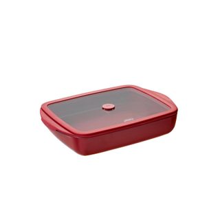 Plat à four rectangulaire 1.6l + couvercle - 40-PKV077