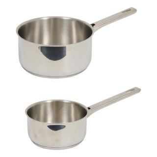 Lot de 2 Casseroles en Inox  Brillance  20cm Argent