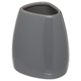Gobelet Salle de Bain  Galet  9cm Gris