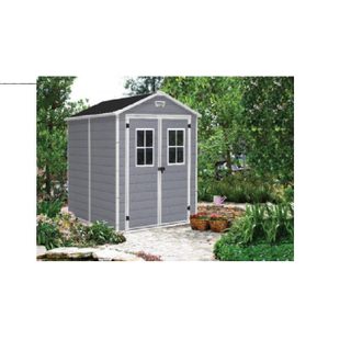 Keter Abri jardin résine "Premium 86 DD" 4,40m² 186 x 237 x 227 cm GrisBlanc