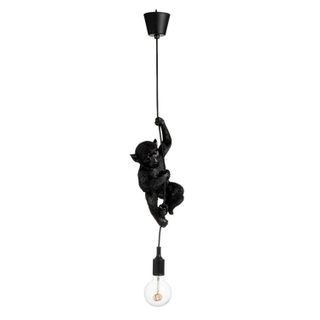 Lampe Suspension Design  Singe Déco  96cm Noir
