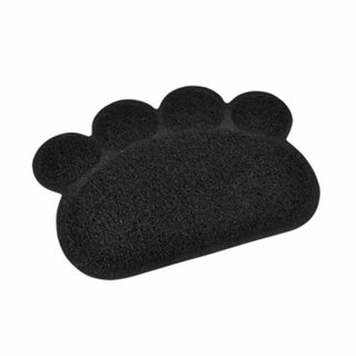 Tapis Repas pour Chien & Chat  Pattes  40cm Noir