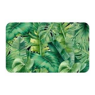 Tapis décoratif motif feuillage 45 x 75 cm