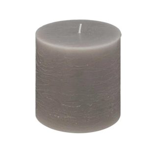 Bougie Cylindrique  Rustic  10cm Gris