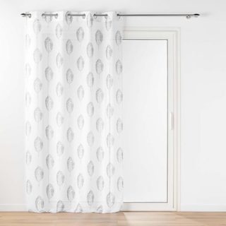 Rideau voilage à œillets  indila  140x240cm blanc