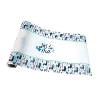 Chemin de Table Jetable  Ho'lama  28cmx5m Bleu & Blanc
