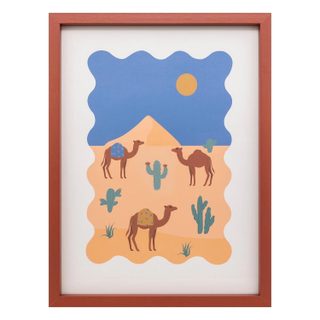 Tableau Imprimé Encadré  Marrakech  30x40cm Multicolore