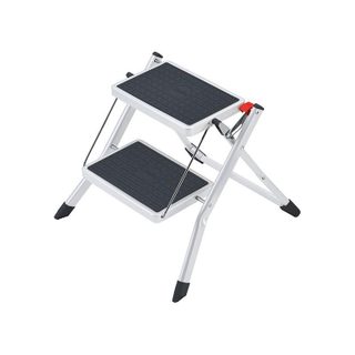 Marche pied 2 marches pliable antidérapant en acier Hailo Mini