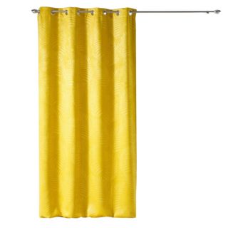 Rideau a oeillets 140x240cm tropicaline jaune