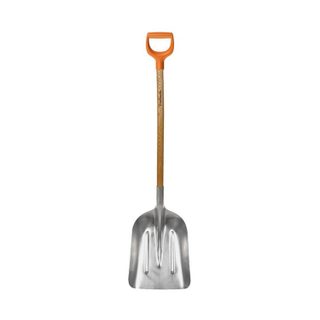 Fiskars Pelle à neige aluminium poignée D avec manche en bois