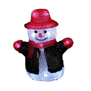 Bonhomme de neige avec sa veste a LED