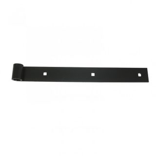 Afbat Penture Droite Bout Carré En Acier Traité De Couleur Noire Longueur 60 Cm