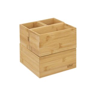 Organiseur 4 Plateaux  Bambou  19cm Naturel