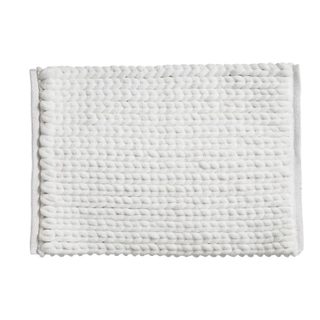 Tapis de Salle de Bain  Épais  50x75cm Blanc