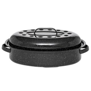 Cocotte ovale en acier carbon 38x26cm - 0508