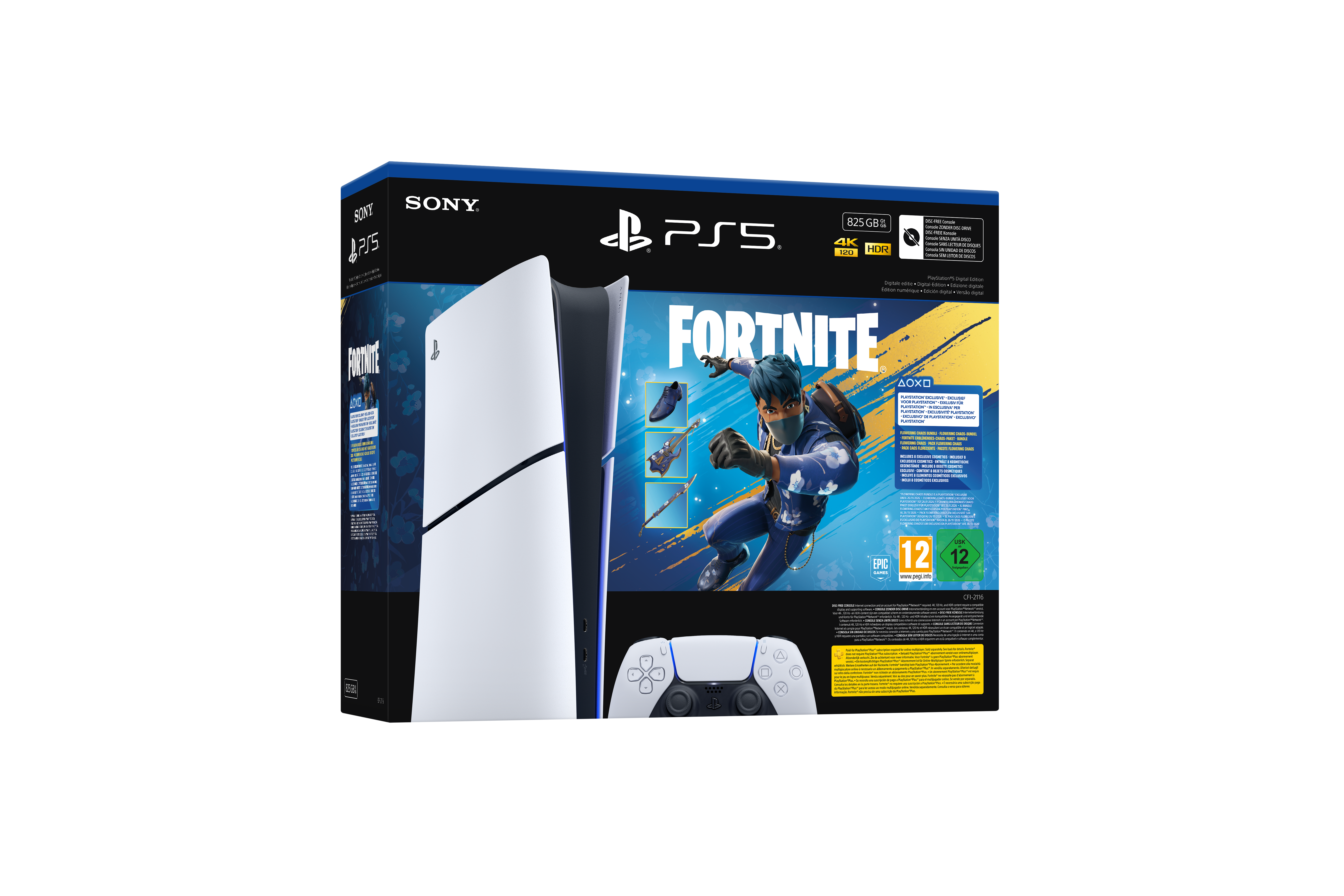 Pack Console PlayStation®5 numérique - Fortnite Flowering Chaos