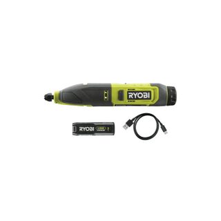 Ryobi - Mini-outil multifonction pour bois RPC4-120G - 4V - 1 Batterie 2.0Ah - 1 Câble usb c