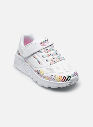 Baskets Skechers Uno Lite - Heart Craze Goldcrown pour Enfant