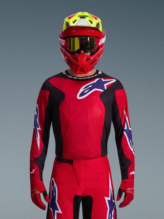 Alpinestars Maillot Fluid Grid 2026 Red Black Purple, Taille: XXL