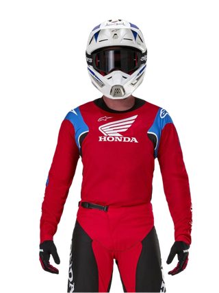 Alpinestars Maillot Honda Racer Iconic Bright Red Black White, Taille: XXL