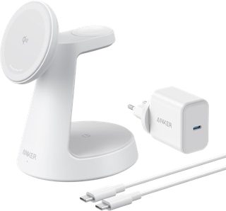Station de charge sans fil Anker MagGo (3-en-1) Blanc