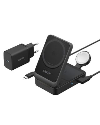 Station de recharge sans fil Anker (pliable, 3-en-1) Black