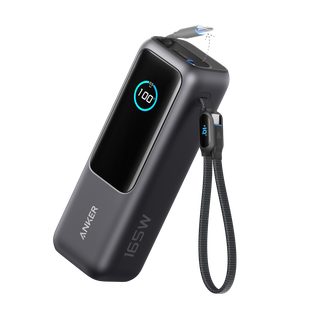 PowerBank Anker (25K, 165 W, câble intégré + câble rétractable) Space Black