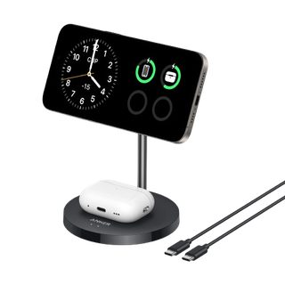 Chargeur sans fil Anker MagGo (2-en-1, socle) Noir