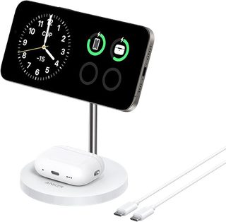 Chargeur sans fil Anker MagGo (2-en-1, socle) Blanc