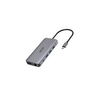 Acer 12-in-1 Type-C Dongle Avec fil USB 3.2 Gen 1 (3.1 Gen 1) Type-C Argent - Neuf