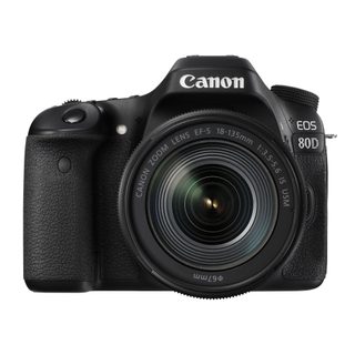Canon EOS 80D + EF-S 18-135 IS USM Kit d'appareil-photo SLR 24,2 MP CMOS 6000 x 4000 pixels Noir - Neuf