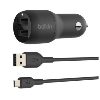 Belkin CCE002BT1MBK chargeur d'appareils mobiles Noir Auto - Neuf