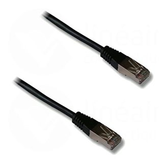Lineaire PCJ6FNH câble de réseau Noir 10 m Cat6 F/UTP (FTP) - Neuf