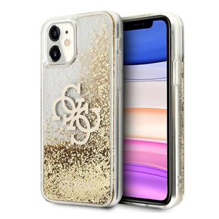 Etui Guess do iPhone 11 6,1  z?oty 4G Big Liquid Glitter - Neuf