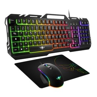 Spirit of Gamer PRO MK5 clavier Souris incluse Gaming USB AZERTY Français Noir - Neuf