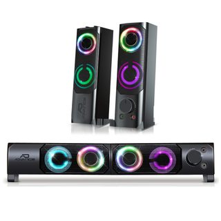 ADVANCE SoundPhonic 2.0 RGB 2-voies Noir Avec fil 6 W - Neuf