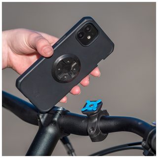 Support Smartphone pour Vélo, Porte Téléphone Universel Fabriqué en France, Rotation 360°, Fixation Mécanique Sécurisée, Noir - Neuf