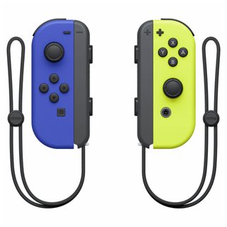 Nintendo Paire de manettes Joy-Con Bleue & Jaune Néon pour Switch