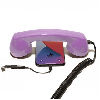 Combiné Téléphone Rétro pour Apple iPhone - Rose - Neuf