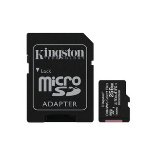 Kingston Technology Canvas Select Carte micSDXC Plus 100R A1 C10 de 256 Go + ADP - Neuf