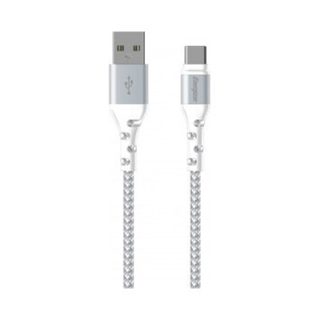 ENERGIZER CABLE USB-C BRAIDED AND METAL 2M WHITE - Neuf