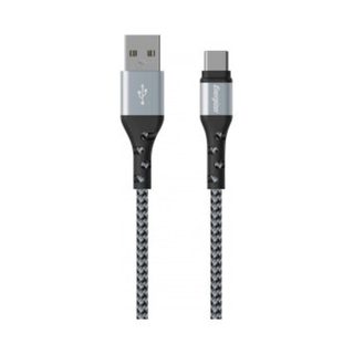 ENERGIZER CABLE USB-C BRAIDED AND METAL 2M SILVER - Neuf