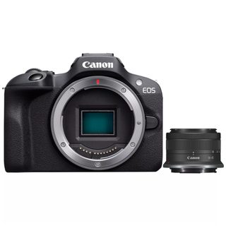 Canon EOS R100 + RF-S 18-45mm F4.5-6.3 IS STM Kit MILC 24,1 MP CMOS 6000 x 4000 pixels Noir - Neuf